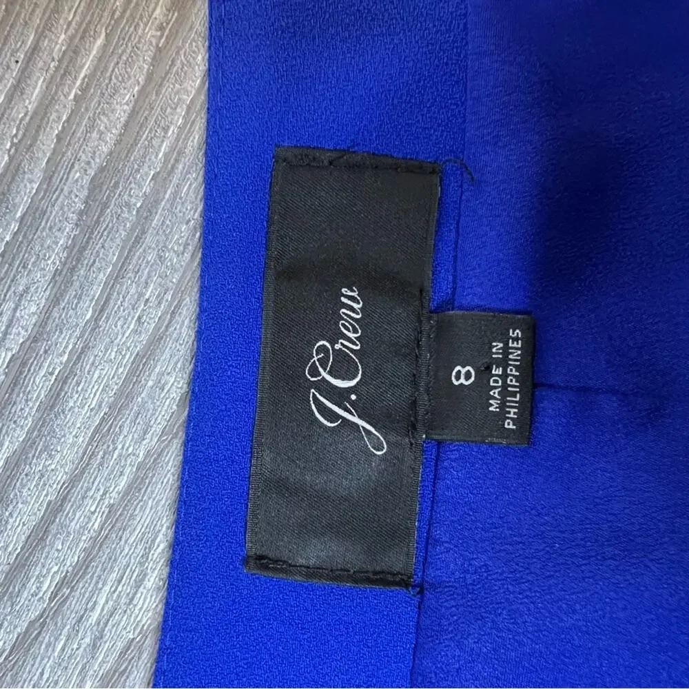 J. Crew Wrap dress in 365 crepe blue sz 8‎